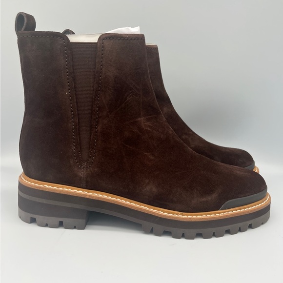 Marc Fisher Ilora Brown Suede Ankle Booties - Picture 3 of 12